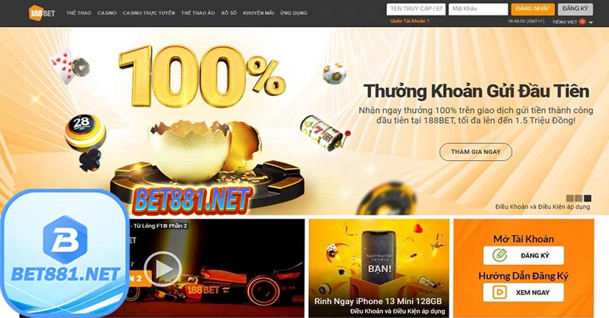 HƯỚNG DẪN ĐĂNG KÝ - LINK ĐĂNG KÝ BET188 - Casino uy tín 2023